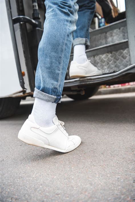 white socks white shoes